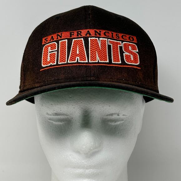 Nike San Francisco SF Giants Hat Baseball Cap Script Spellout Snapback MLB Black - Picture 2 of 9